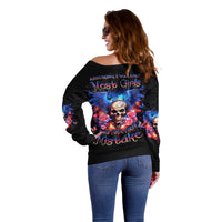 Fairy Skull Off Shoulder Sweater Assuming I Was Like Most Girls Was Your First Mistake - Wonder Print Shop