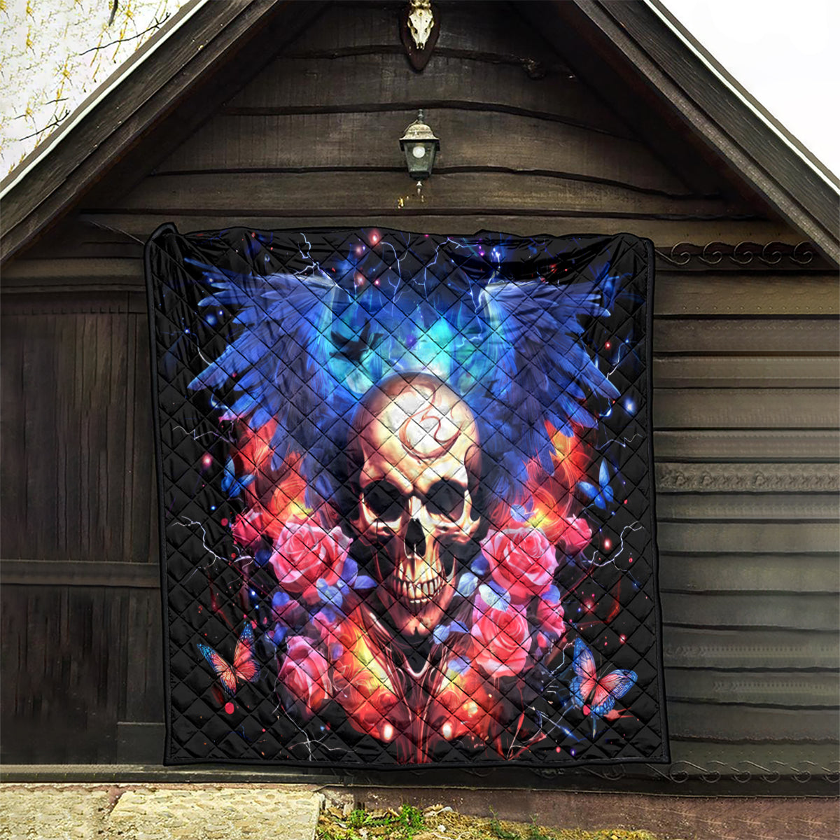 Fairy Skull Quilt Assuming I Was Like Most Girls Was Your First Mistake - Wonder Print Shop