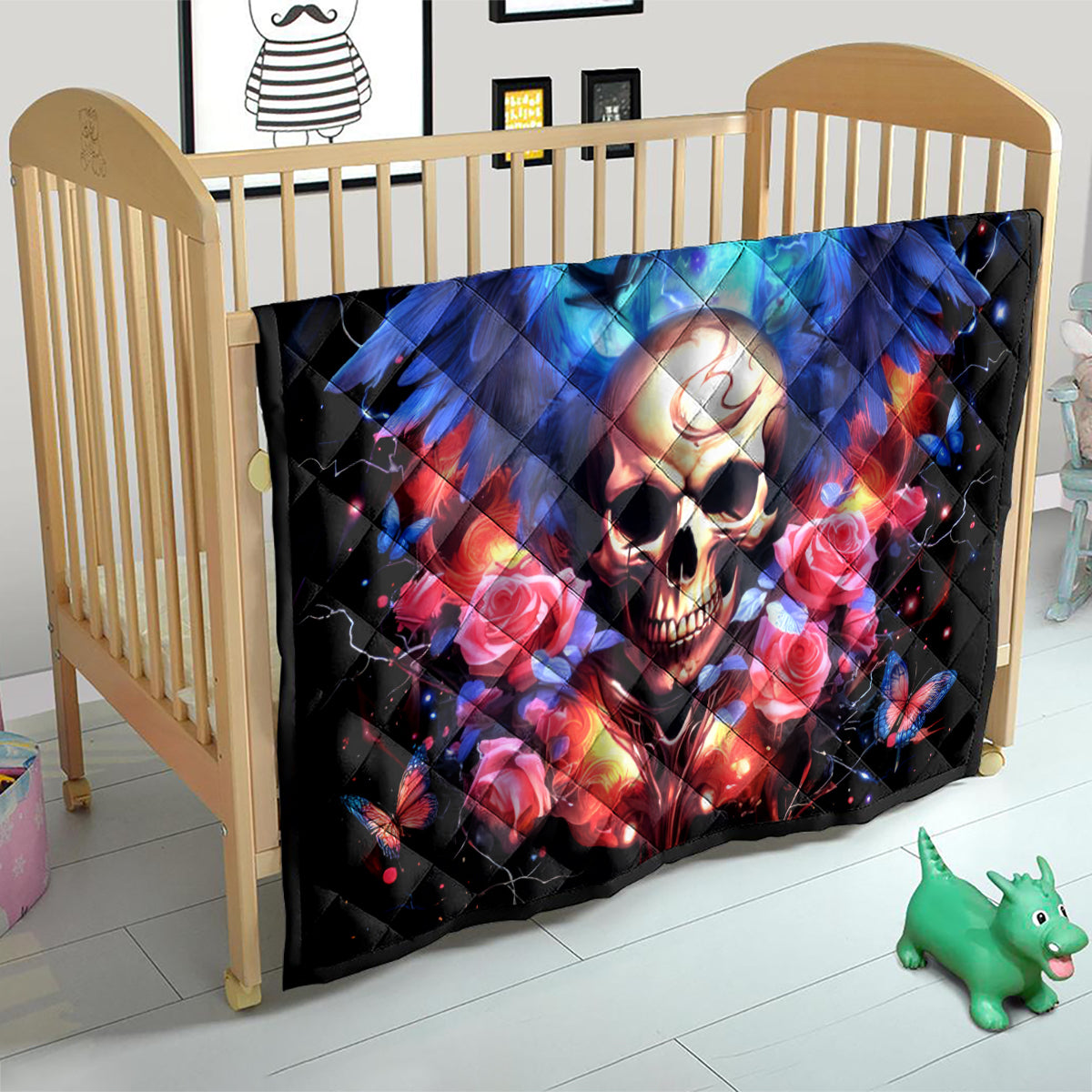 Fairy Skull Quilt Assuming I Was Like Most Girls Was Your First Mistake - Wonder Print Shop
