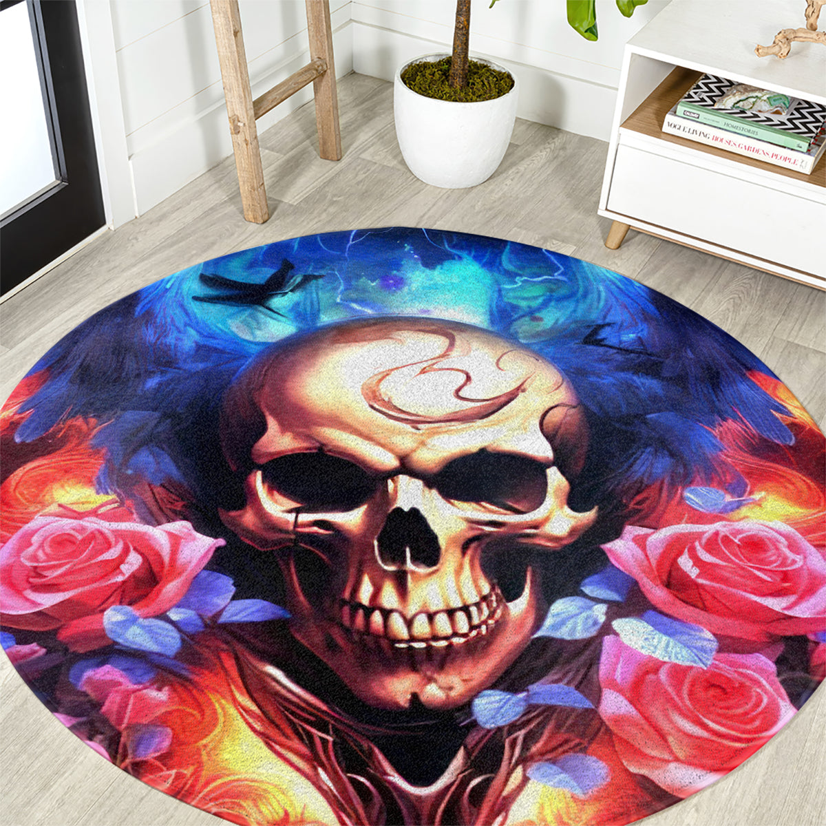 Fairy Skull Round Carpet Assuming I Was Like Most Girls Was Your First Mistake