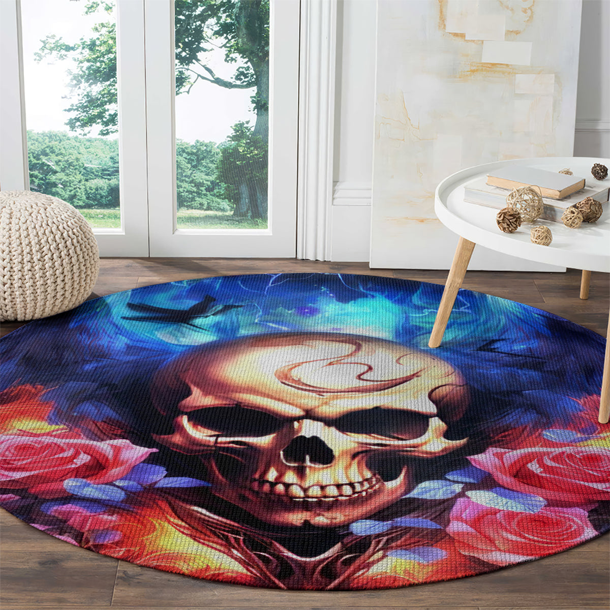 Fairy Skull Round Carpet Assuming I Was Like Most Girls Was Your First Mistake