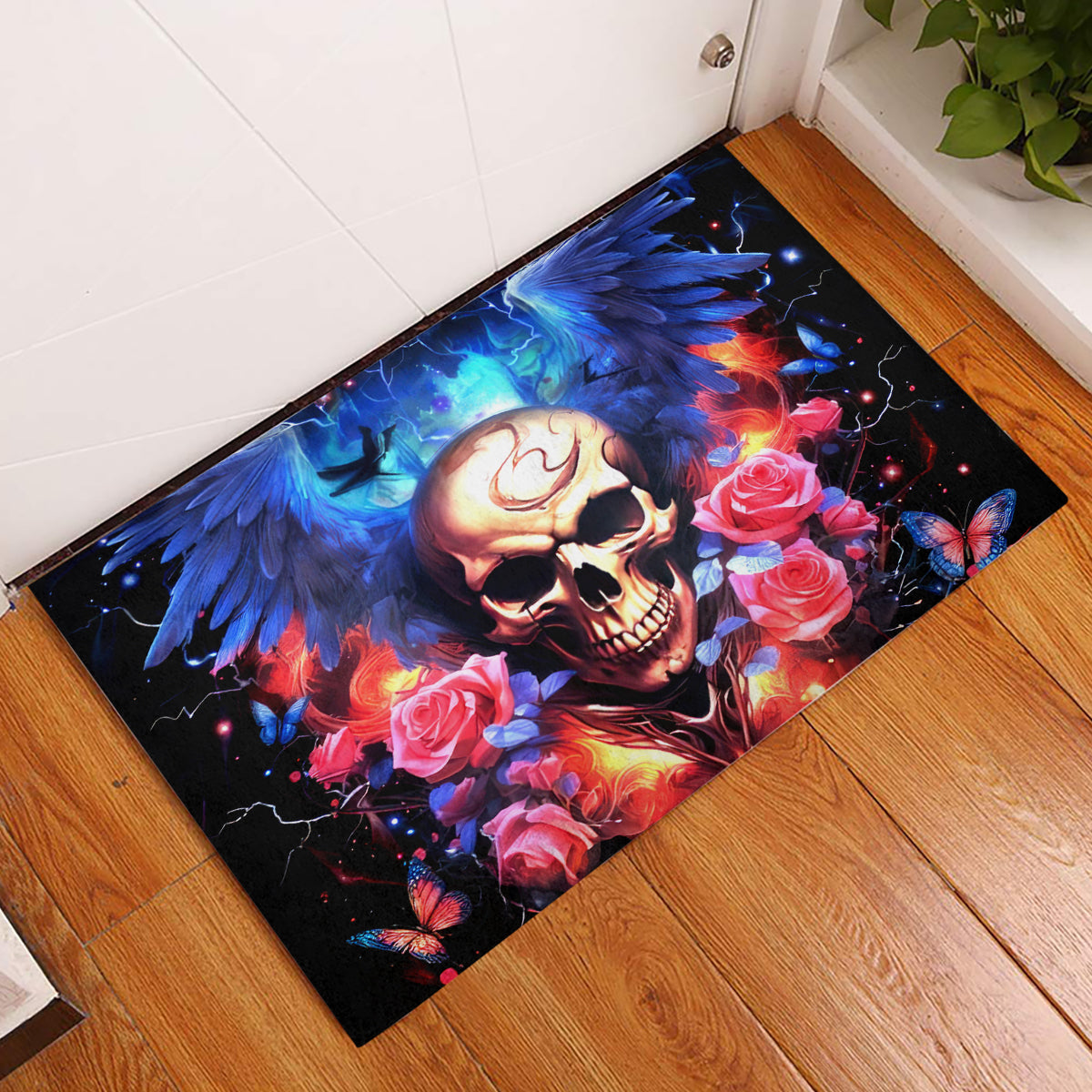 Fairy Skull Rubber Doormat Assuming I Was Like Most Girls Was Your First Mistake - Wonder Print Shop