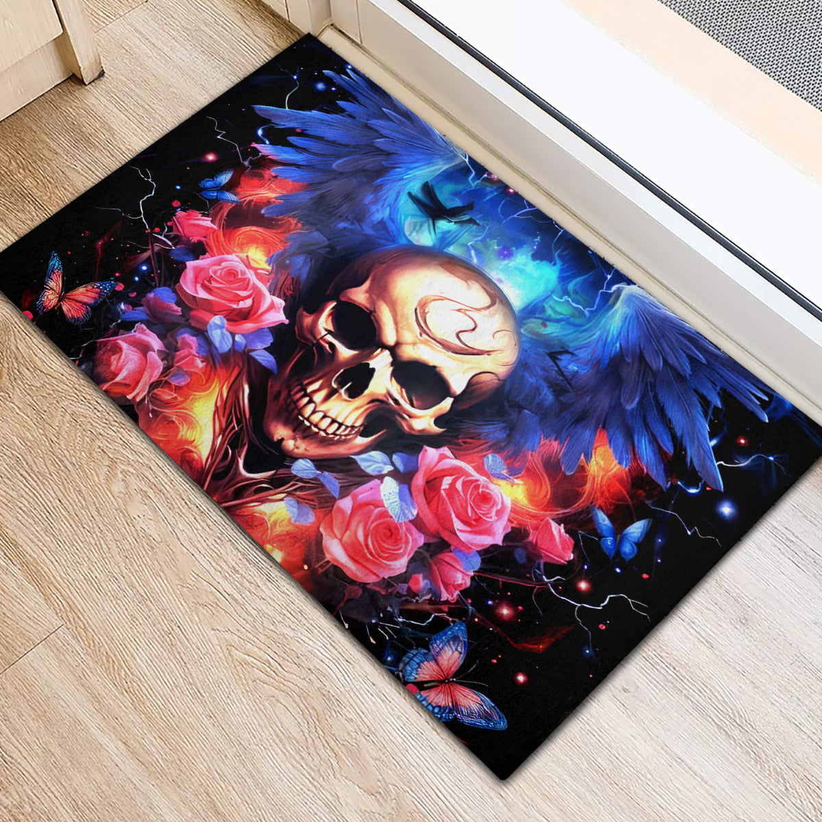 Fairy Skull Rubber Doormat Assuming I Was Like Most Girls Was Your First Mistake - Wonder Print Shop
