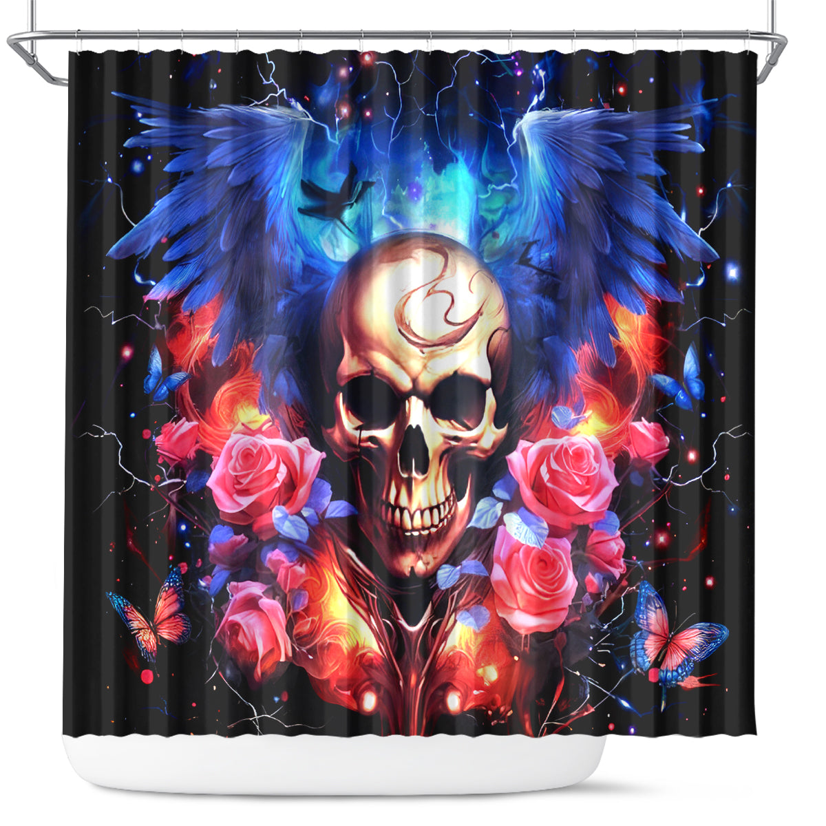 Fairy Skull Shower Curtain Assuming I Was Like Most Girls Was Your First Mistake