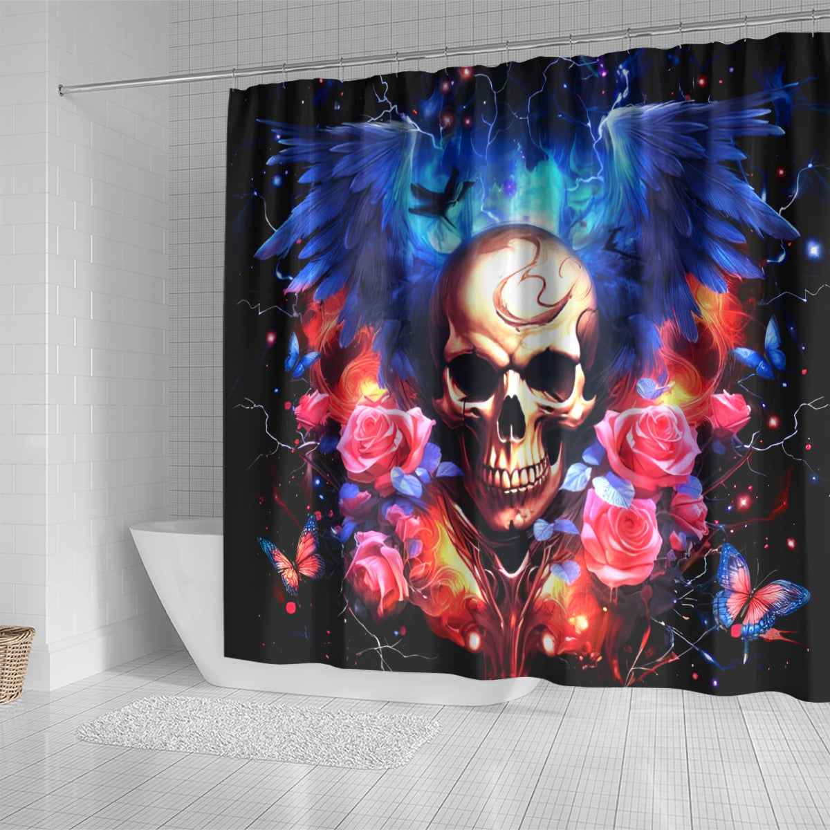 Fairy Skull Shower Curtain Assuming I Was Like Most Girls Was Your First Mistake