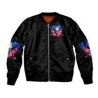 Fairy Skull Sleeve Zip Bomber Jacket Assuming I Was Like Most Girls Was Your First Mistake - Wonder Print Shop