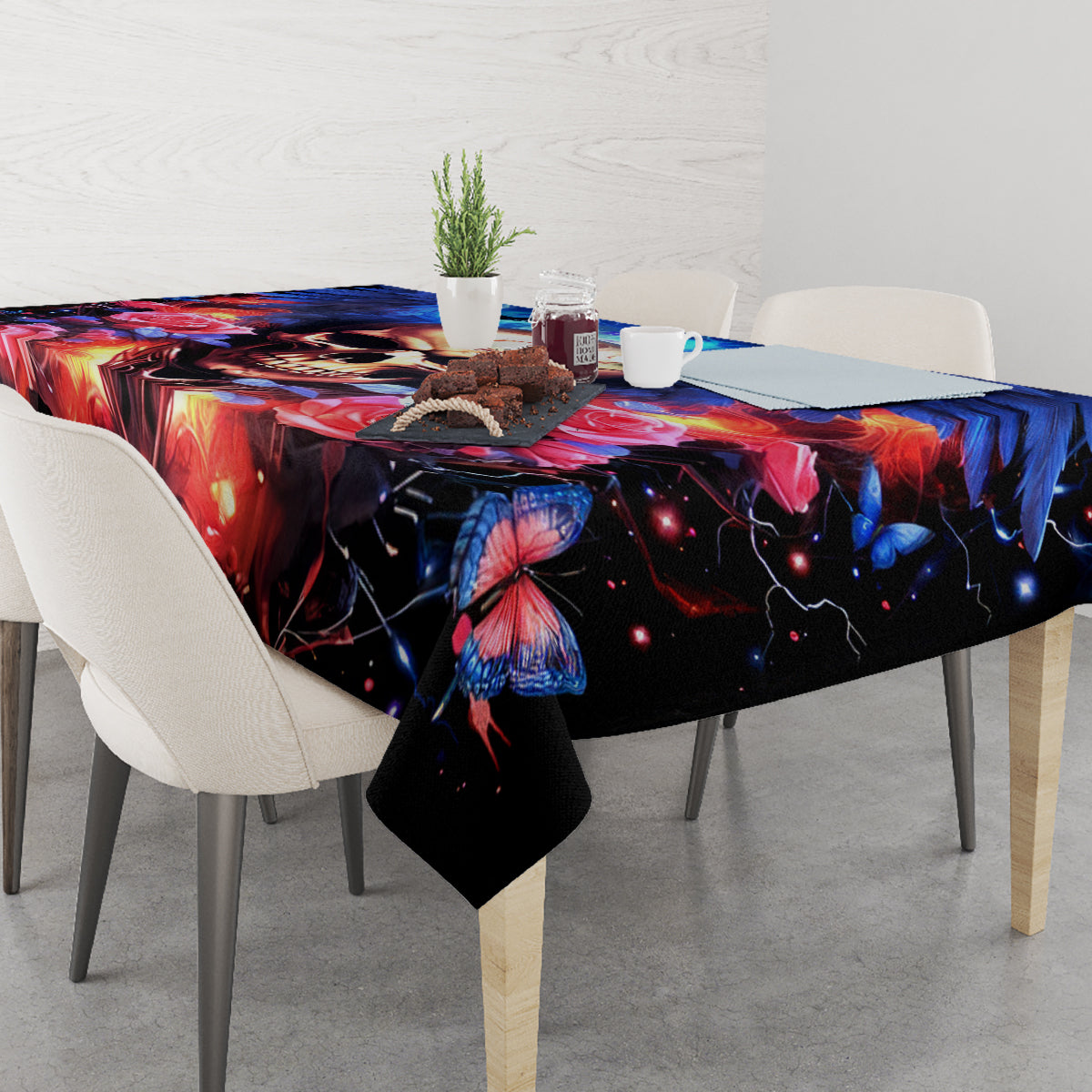 Fairy Skull Tablecloth Assuming I Was Like Most Girls Was Your First Mistake - Wonder Print Shop