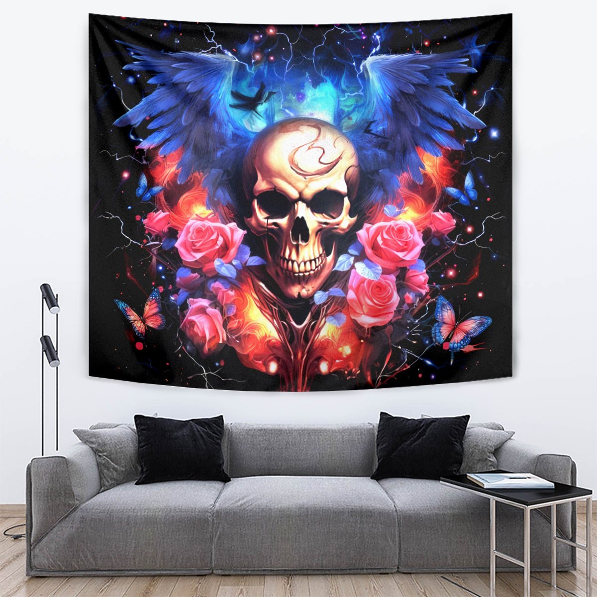 Fairy Skull Tapestry Assuming I Was Like Most Girls Was Your First Mistake - Wonder Print Shop