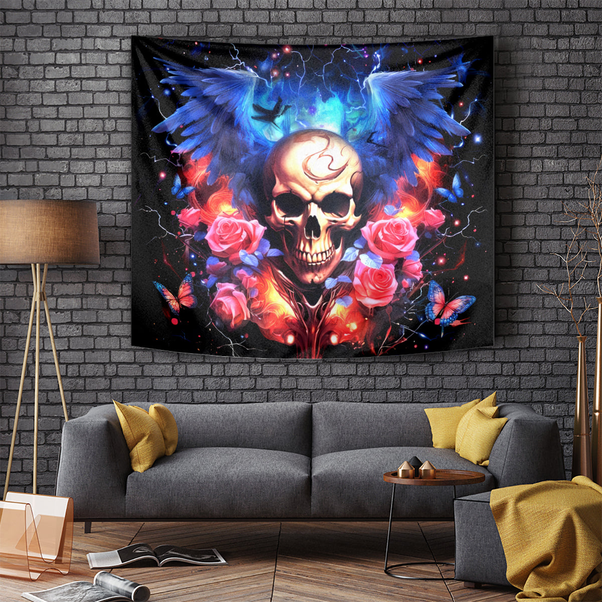 Fairy Skull Tapestry Assuming I Was Like Most Girls Was Your First Mistake - Wonder Print Shop