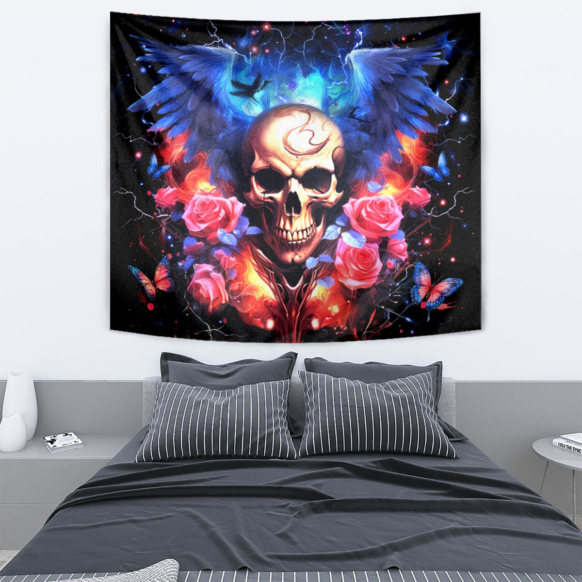 Fairy Skull Tapestry Assuming I Was Like Most Girls Was Your First Mistake - Wonder Print Shop
