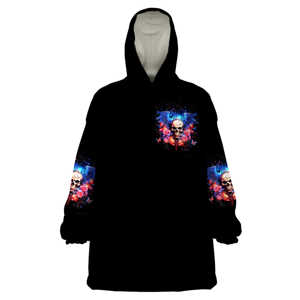 Fairy Skull Wearable Blanket Hoodie Assuming I Was Like Most Girls Was Your First Mistake - Wonder Print Shop