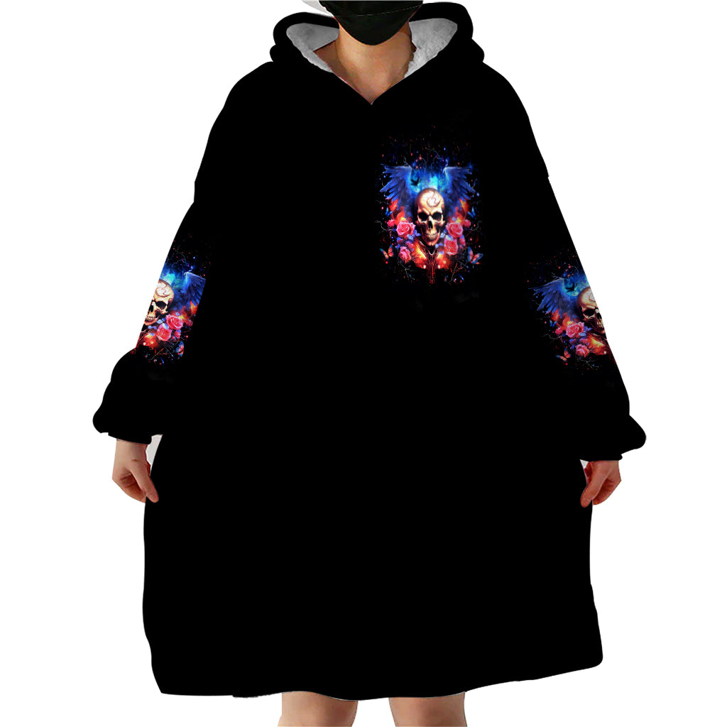 Fairy Skull Wearable Blanket Hoodie Assuming I Was Like Most Girls Was Your First Mistake - Wonder Print Shop