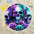 Rose Skull Beach Blanket Stuck Between IDK IDC And IDGAF - Wonder Print Shop