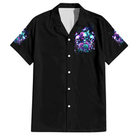 Rose Skull Hawaiian Shirt Stuck Between IDK IDC And IDGAF - Wonder Print Shop