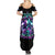 Rose Skull Summer Maxi Dress Stuck Between IDK IDC And IDGAF - Wonder Print Shop