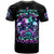 Rose Skull T Shirt Stuck Between IDK IDC And IDGAF - Wonder Print Shop