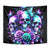 Rose Skull Tapestry Stuck Between IDK IDC And IDGAF - Wonder Print Shop