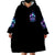 Rose Skull Wearable Blanket Hoodie Stuck Between IDK IDC And IDGAF - Wonder Print Shop