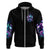 Rose Skull Zip Hoodie Stuck Between IDK IDC And IDGAF - Wonder Print Shop