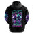 Rose Skull Zip Hoodie Stuck Between IDK IDC And IDGAF - Wonder Print Shop