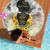 I Am Black Queen Beach Blanket Flowers Retro Style - Wonder Print Shop