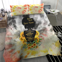 I Am Black Queen Bedding Set Flowers Retro Style - Wonder Print Shop