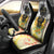 I Am Black Queen Car Seat Cover Flowers Retro Style