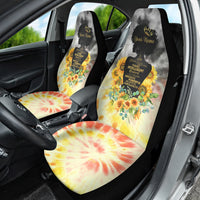 I Am Black Queen Car Seat Cover Flowers Retro Style - Wonder Print Shop