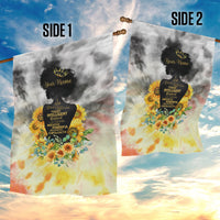 I Am Black Queen Garden Flag Flowers Retro Style - Wonder Print Shop