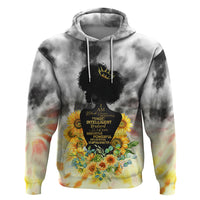 I Am Black Queen Hoodie Flowers Retro Style - Wonder Print Shop