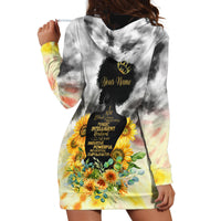 I Am Black Queen Hoodie Dress Flowers Retro Style - Wonder Print Shop