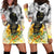 I Am Black Queen Hoodie Dress Flowers Retro Style - Wonder Print Shop