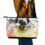 I Am Black Queen Leather Tote Bag Flowers Retro Style - Wonder Print Shop