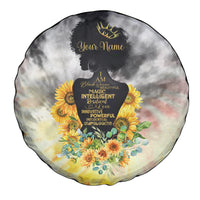 I Am Black Queen Spare Tire Cover Flowers Retro Style - Wonder Print Shop