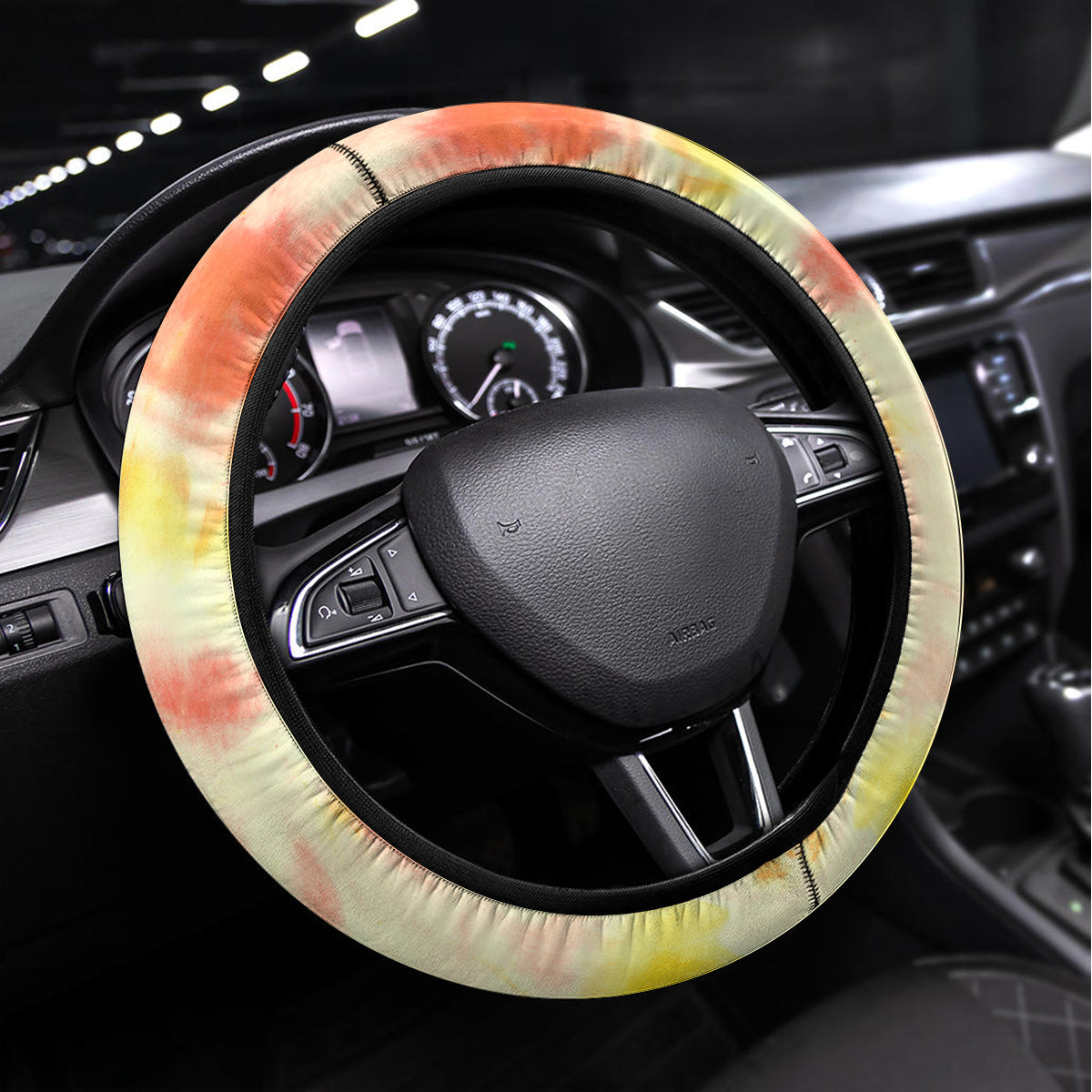 I Am Black Queen Steering Wheel Cover Flowers Retro Style - Wonder Print Shop