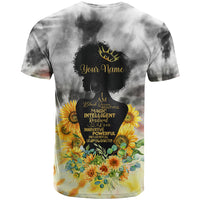 I Am Black Queen T Shirt Flowers Retro Style - Wonder Print Shop