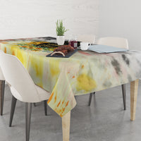 I Am Black Queen Tablecloth Flowers Retro Style - Wonder Print Shop