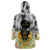 I Am Black Queen Wearable Blanket Hoodie Flowers Retro Style - Wonder Print Shop