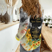 I Am Black Queen Women Casual Shirt Flowers Retro Style - Wonder Print Shop