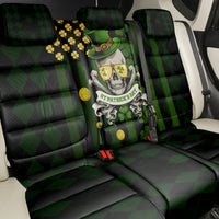 St Patrick's Day Skull Back Car Seat Cover American Flag Shamrock - Wonder Print Shop
