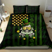 St Patrick's Day Skull Bedding Set American Flag Shamrock - Wonder Print Shop