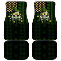 St Patrick's Day Skull Car Mats American Flag Shamrock - Wonder Print Shop