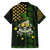 St Patrick's Day Skull Family Matching Off Shoulder Maxi Dress and Hawaiian Shirt American Flag Shamrock - Wonder Print Shop