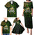 St Patrick's Day Skull Family Matching Puletasi and Hawaiian Shirt American Flag Shamrock - Wonder Print Shop