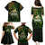 St Patrick's Day Skull Family Matching Puletasi and Hawaiian Shirt American Flag Shamrock - Wonder Print Shop