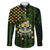 St Patrick's Day Skull Family Matching Puletasi and Hawaiian Shirt American Flag Shamrock - Wonder Print Shop