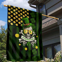 St Patrick's Day Skull Garden Flag American Flag Shamrock - Wonder Print Shop