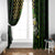 St Patrick's Day Skull Window Curtain American Flag Shamrock - Wonder Print Shop