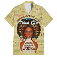 Personalized Black Girl African Family Matching Long Sleeve Bodycon Dress and Hawaiian Shirt Never Underestimate A Book Lover - Wonder Print Shop