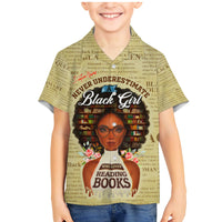 Personalized Black Girl African Family Matching Mermaid Dress and Hawaiian Shirt Never Underestimate A Book Lover - Wonder Print Shop